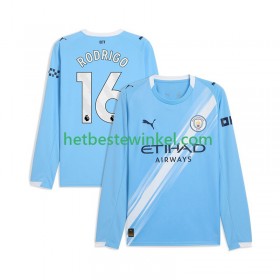 Manchester City Rodrigo Hernandez 16 Voetbalshirts Thuis 2025-26 - LS